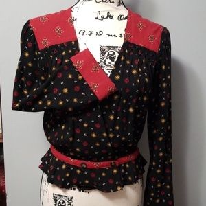 Free People  Boho style Cross Wrap Top